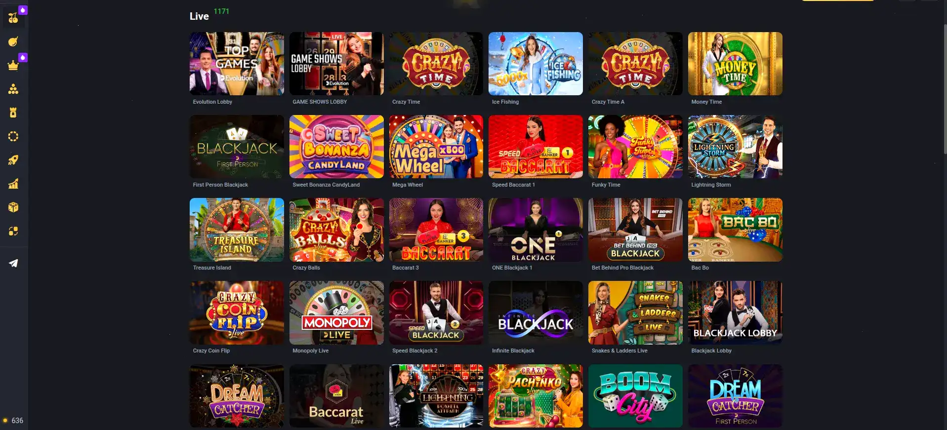 Интерфейс казино Покерок с игровыми автоматами